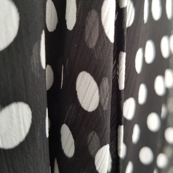 Calvin Klein Polka Dot High Low Dress Size 6 - Picture 6 of 15